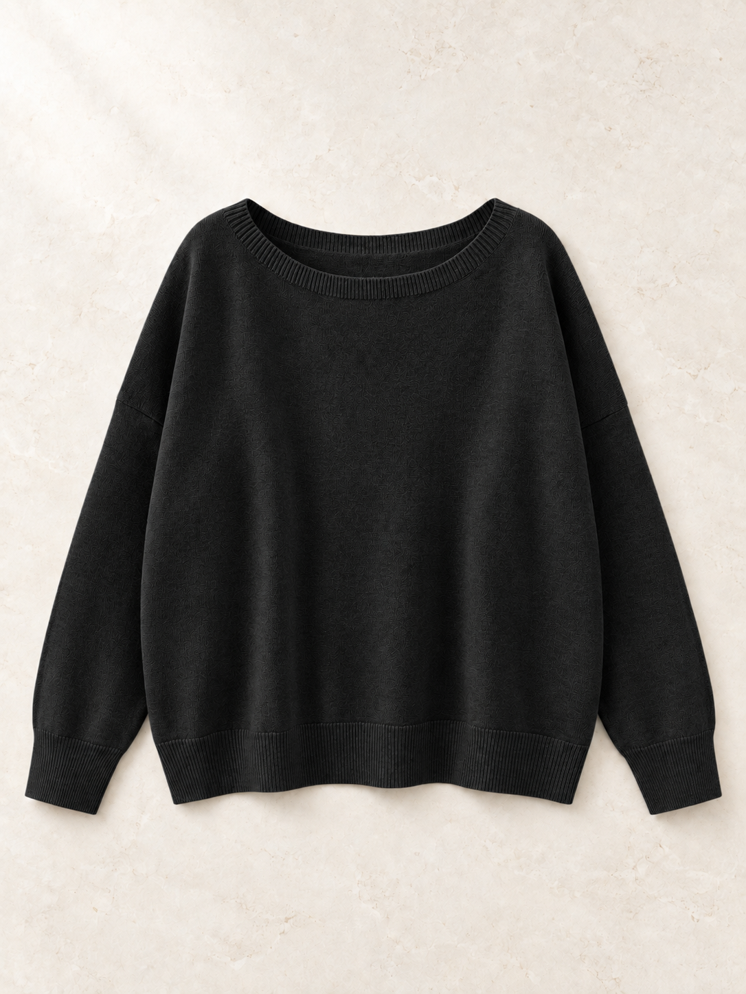 Olivia Relaxed Round Neck Knit Sweater