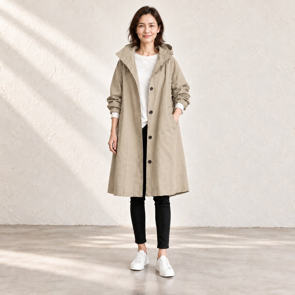Amelia Hooded Longline Jacket