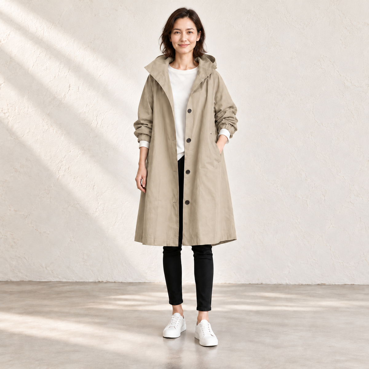 Amelia Hooded Longline Jacket