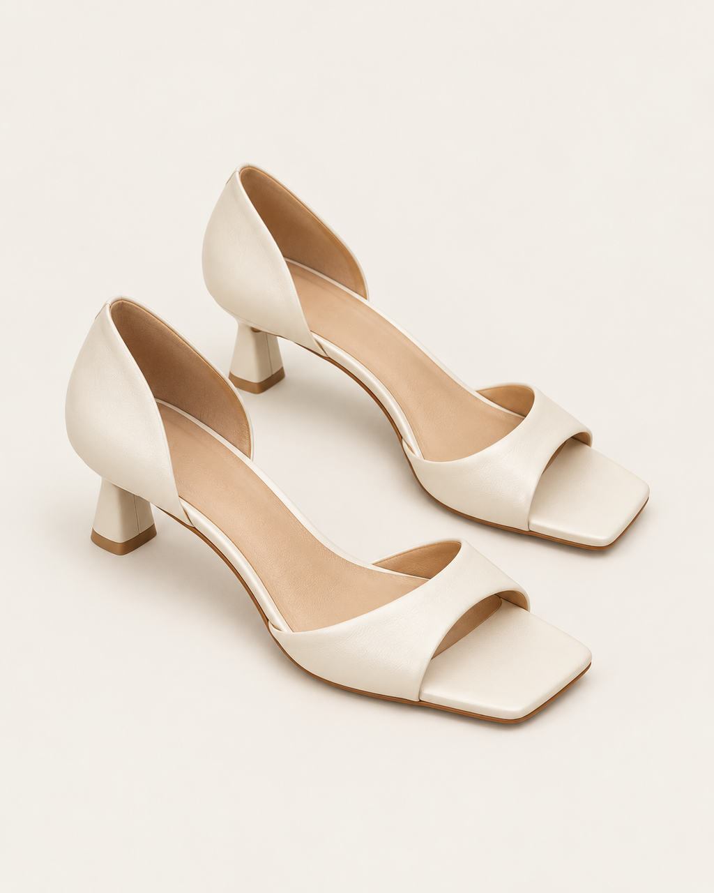 Sienna Square-Toe Heels