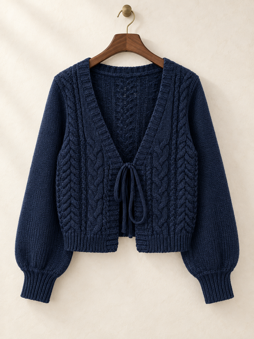 Elise Tie-Front Knit Cardigan