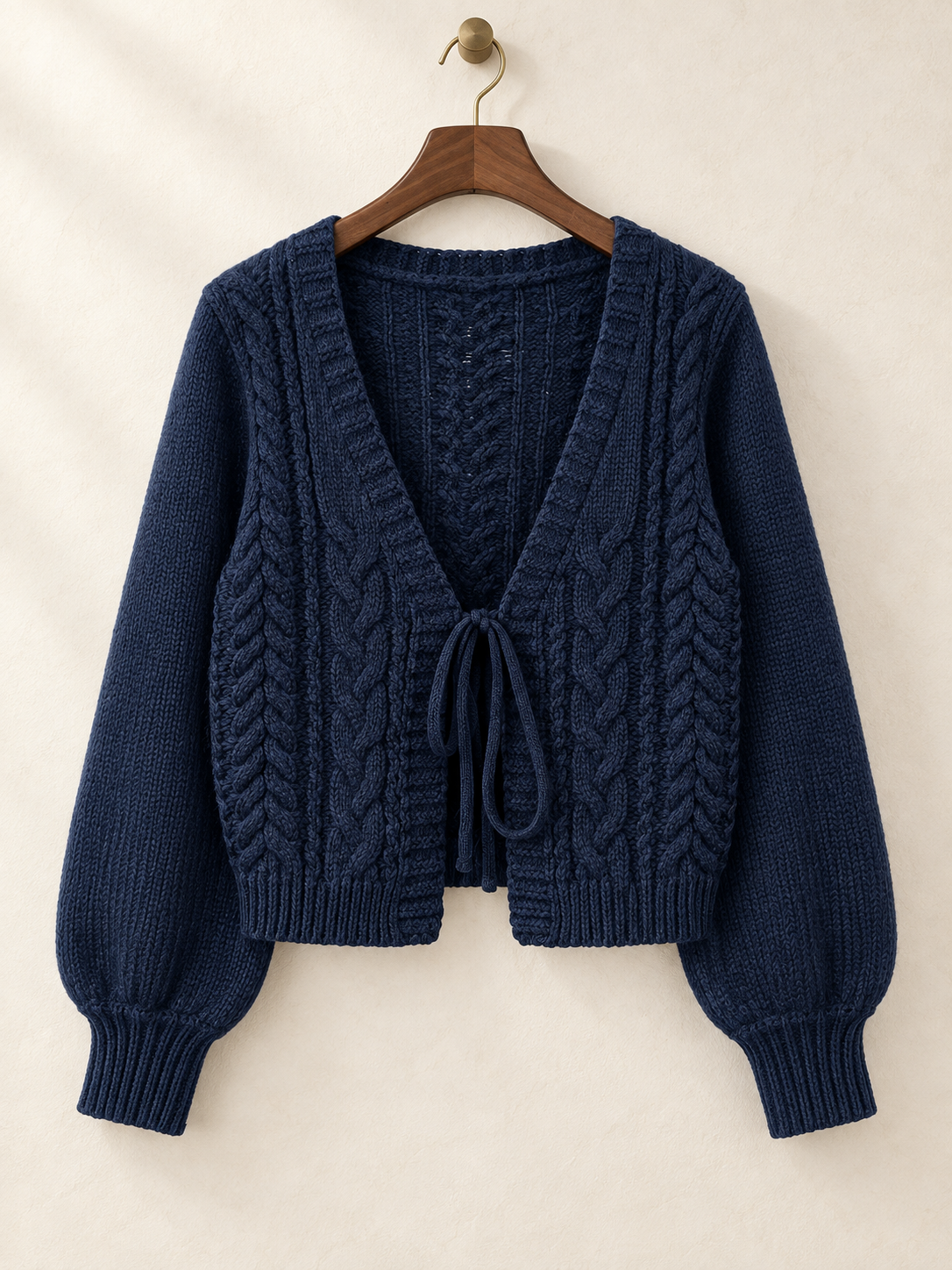 Elise Tie-Front Knit Cardigan