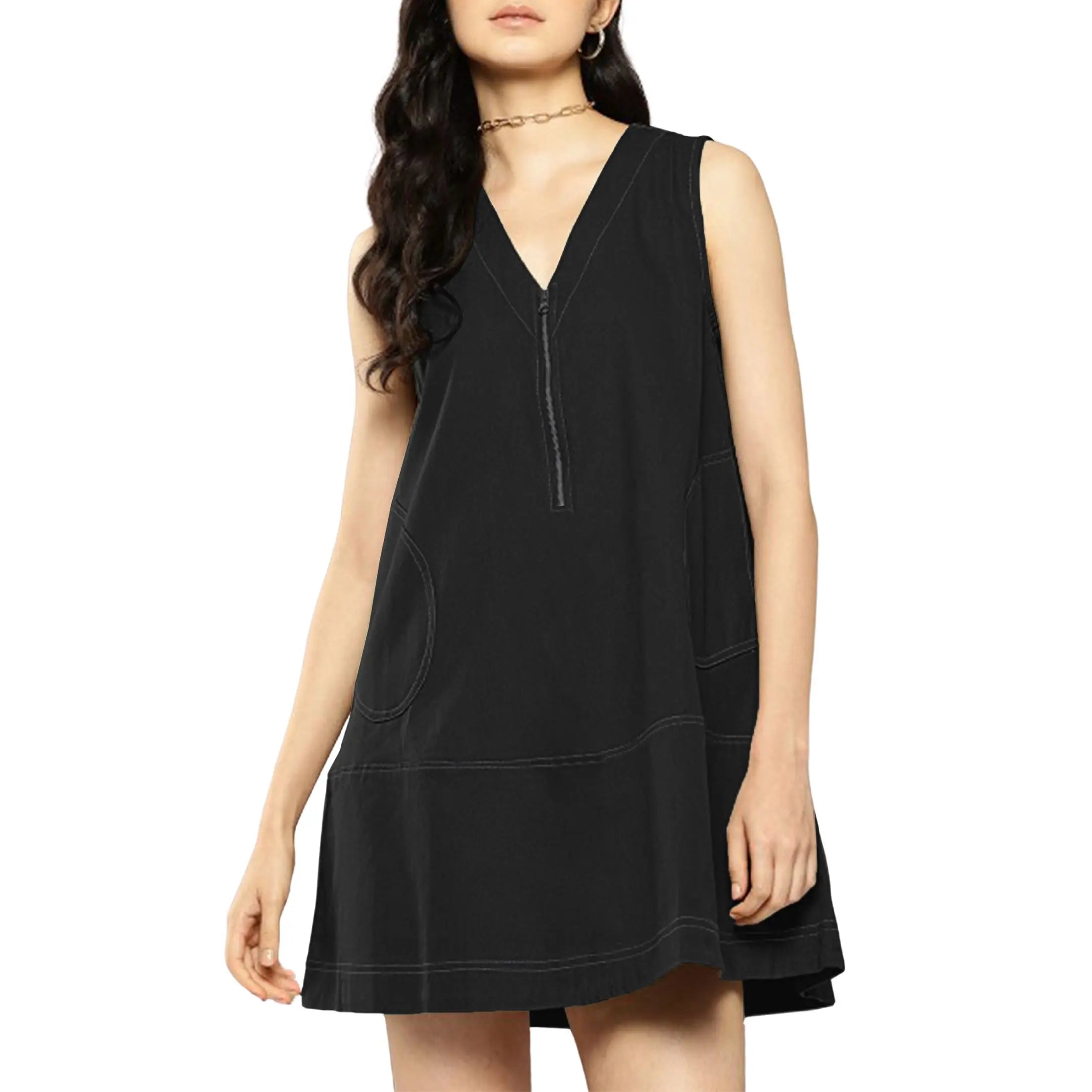 Valmera Zip Shift Dress