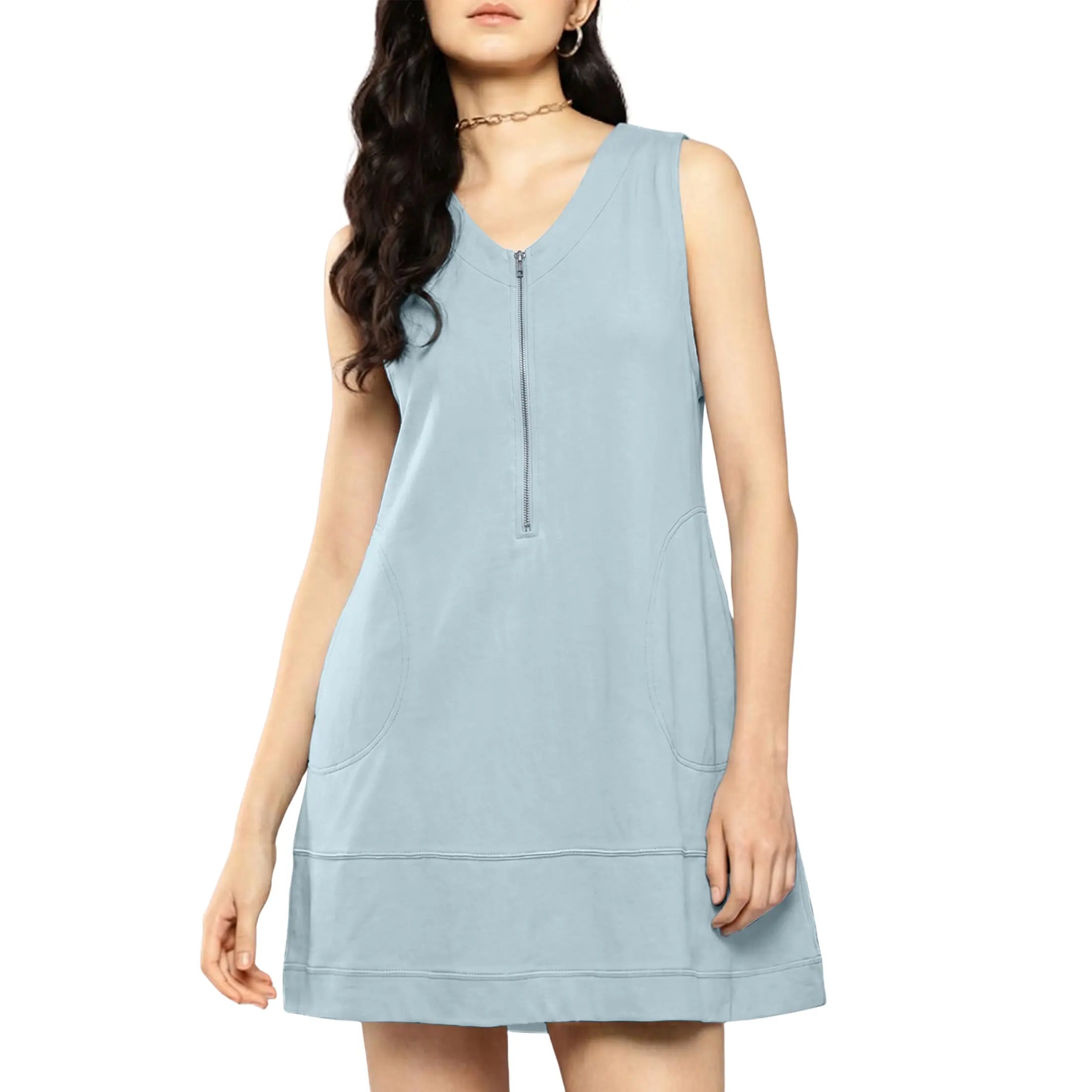 Valmera Zip Shift Dress