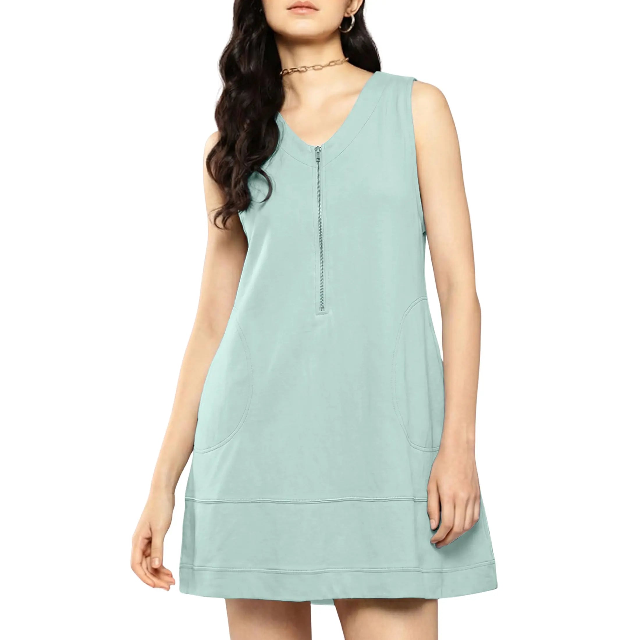 Valmera Zip Shift Dress