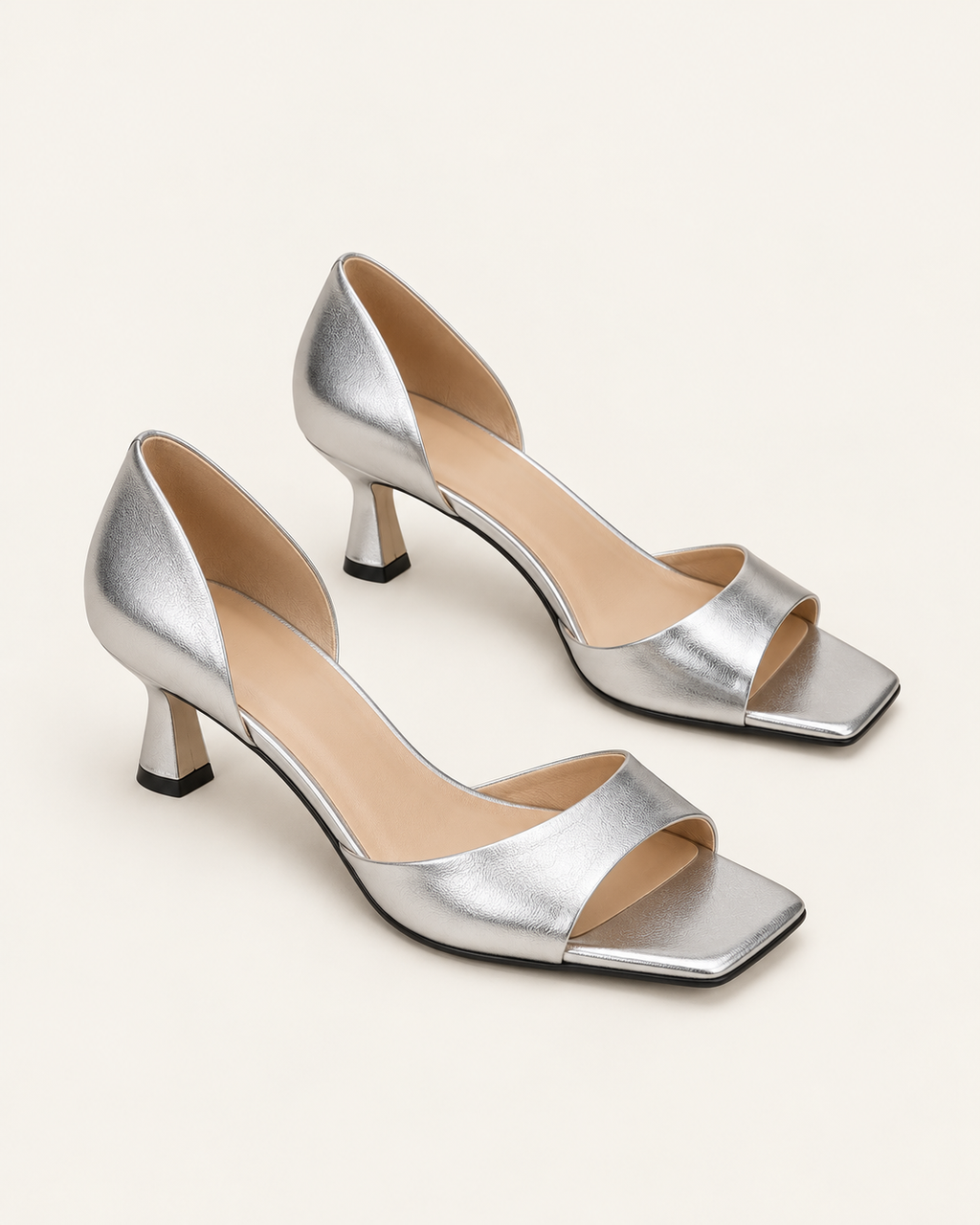 Sienna Square-Toe Heels