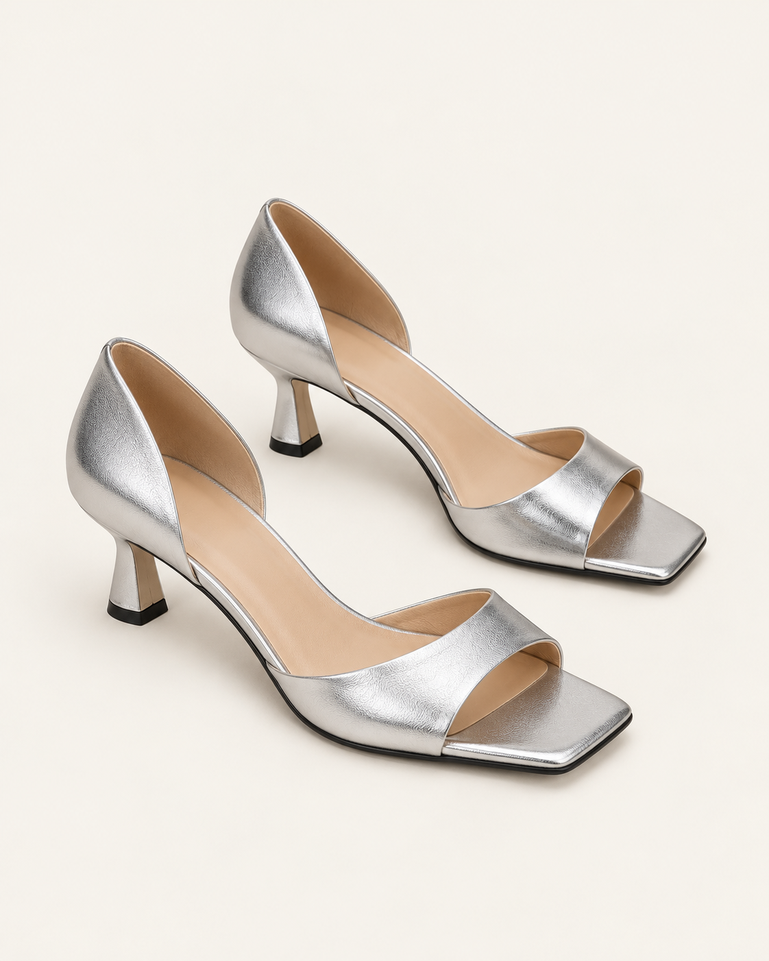 Sienna Square-Toe Heels