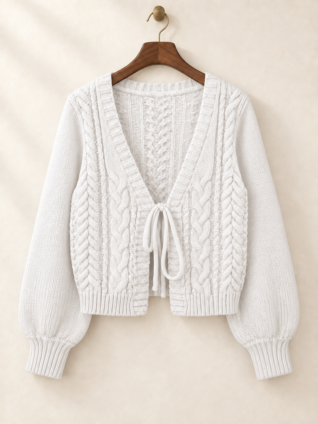 Elise Tie-Front Knit Cardigan