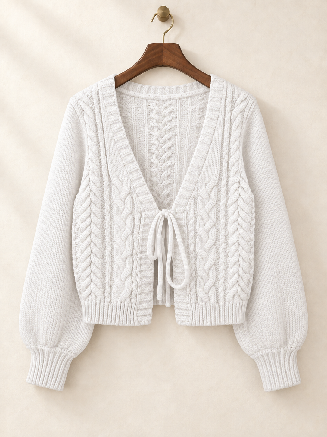 Elise Tie-Front Knit Cardigan
