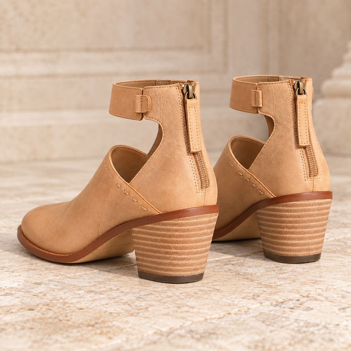 Elena Orthopedic Cut-Out Ankle Boots
