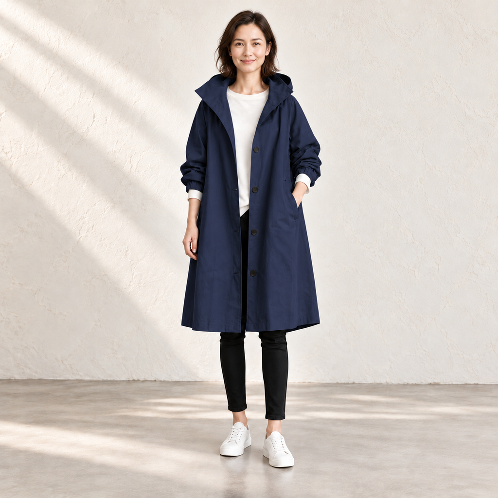 Amelia Hooded Longline Jacket