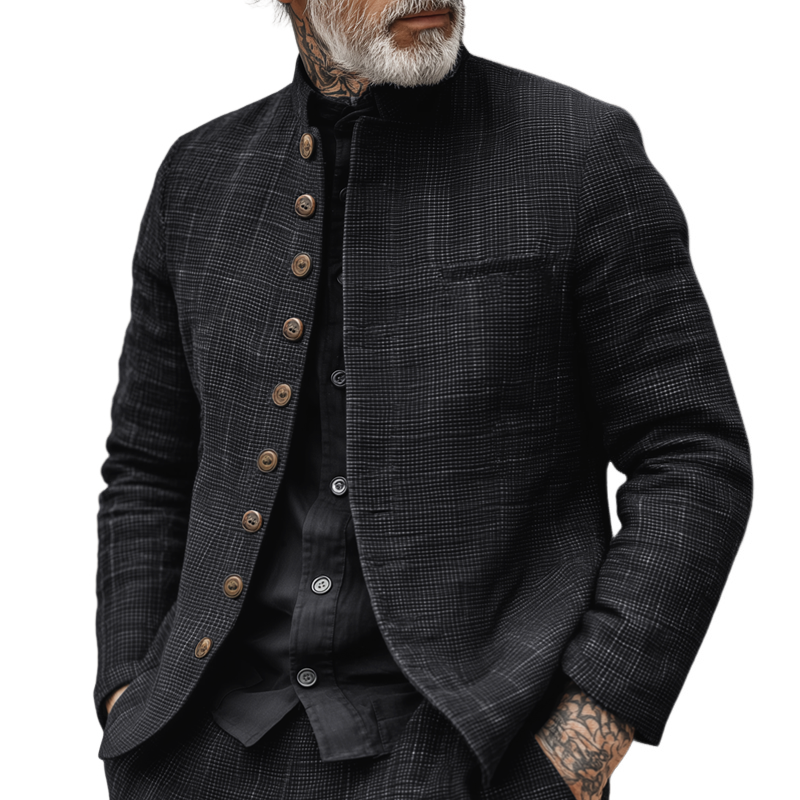 Rutland Textured Stand Collar Jacket