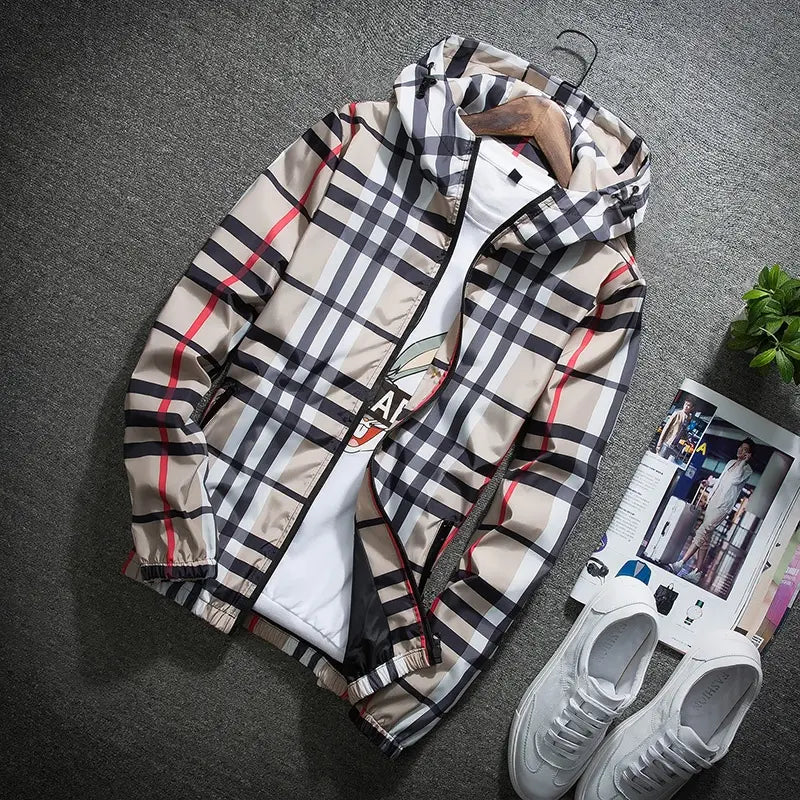 Monza Check Windbreaker