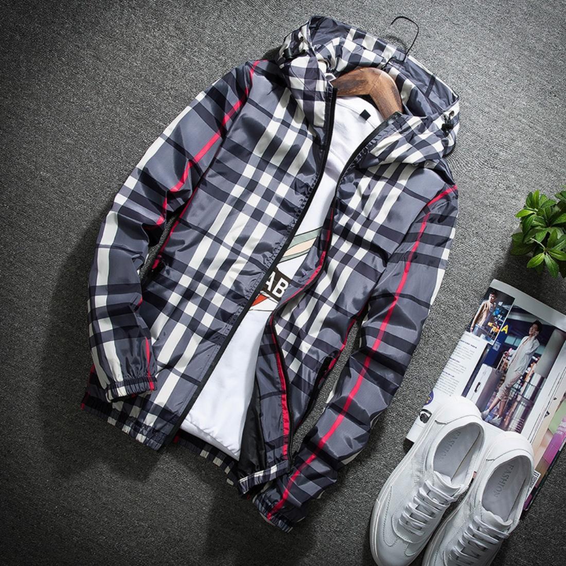 Monza Check Windbreaker