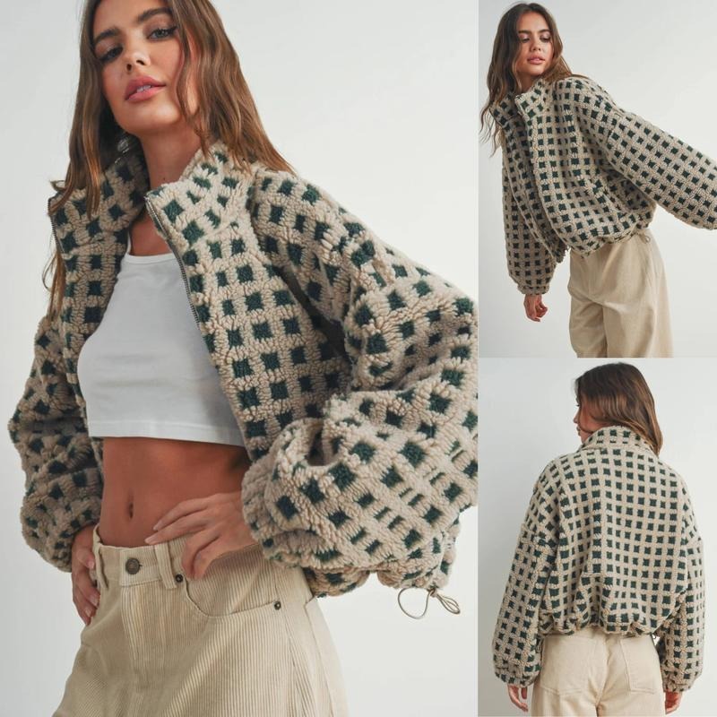 Ravena Check Fleece Jacket