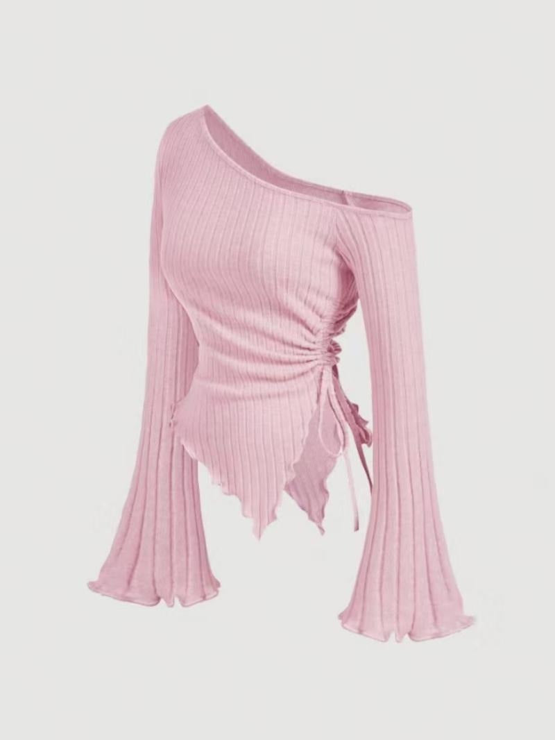 Malaga Asymmetric Ribbed Top