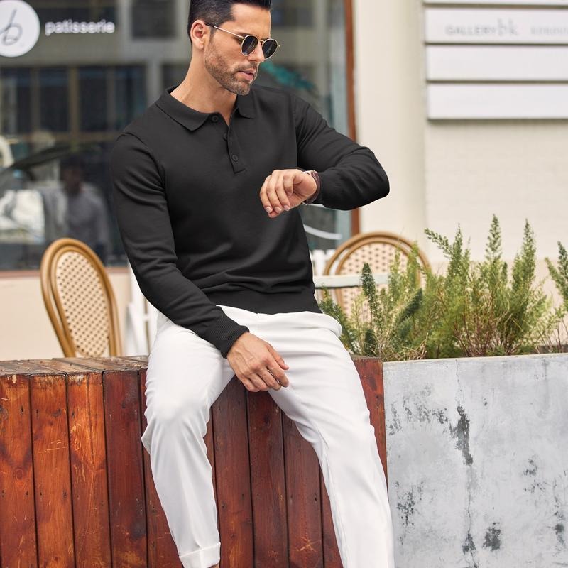 Altaro Knit Polo Sweater