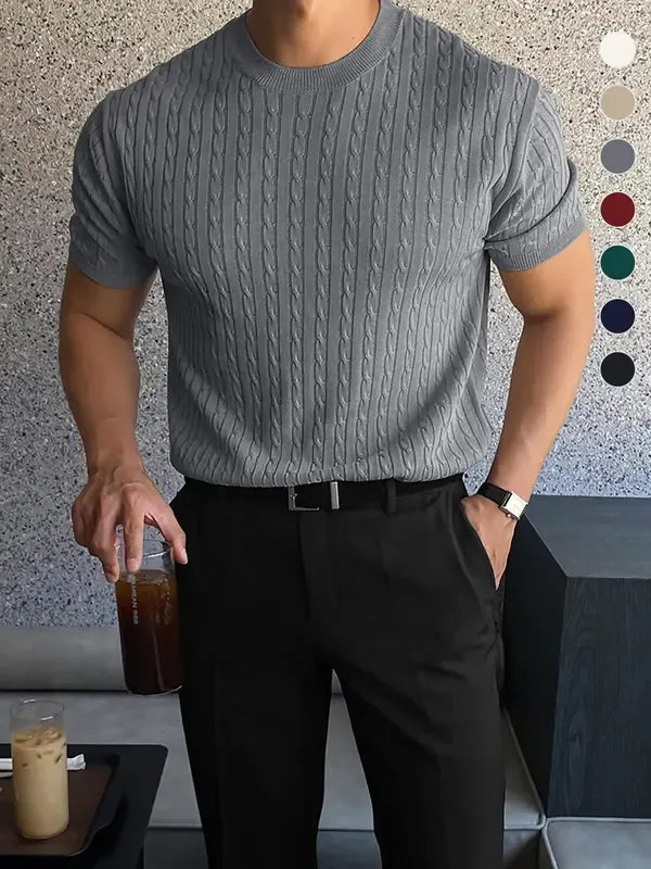 Elviro Cable Knit Tee