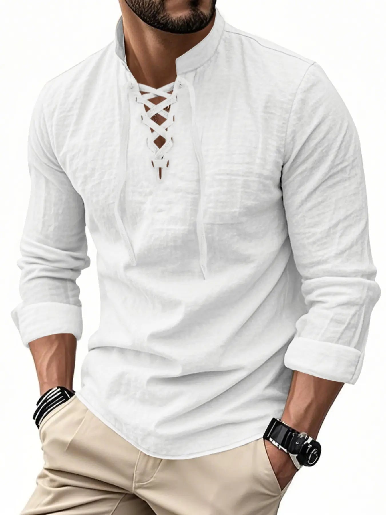 Valen Lace-Up Shirt