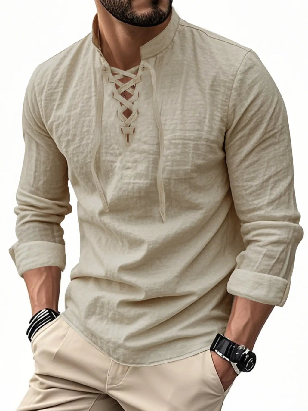 Valen Lace-Up Shirt