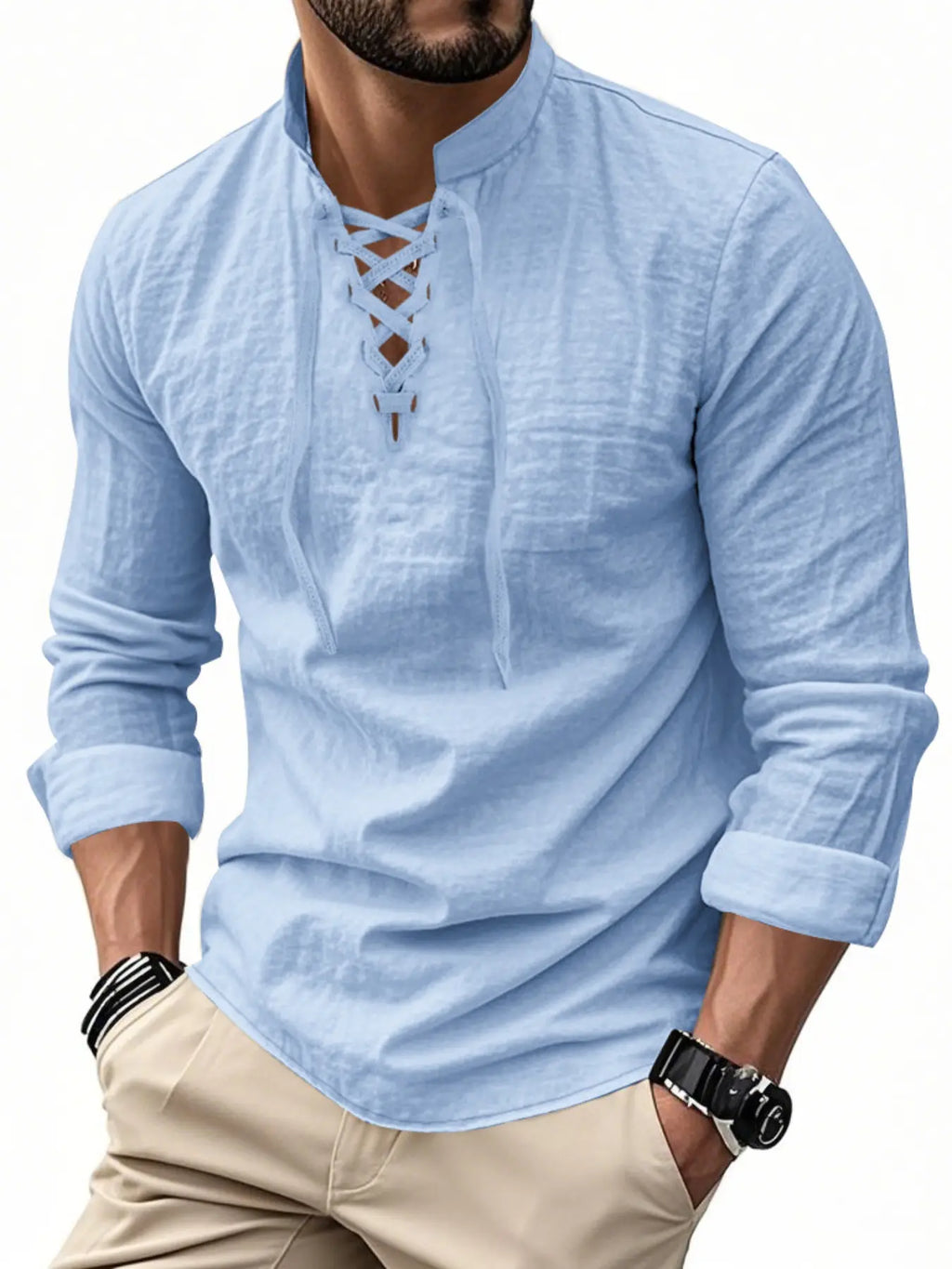 Valen Lace-Up Shirt