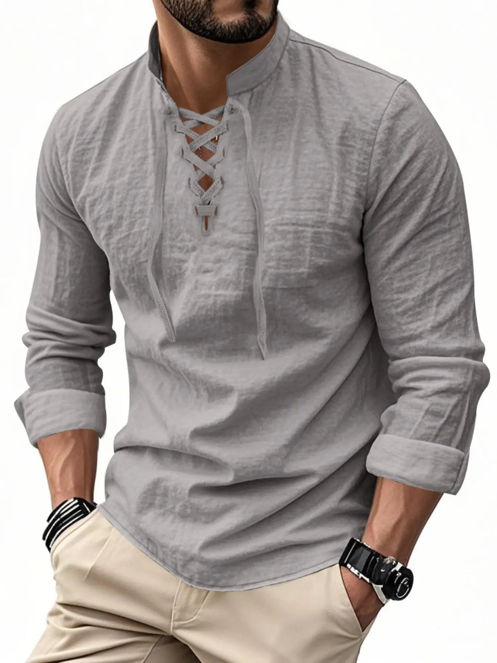 Valen Lace-Up Shirt