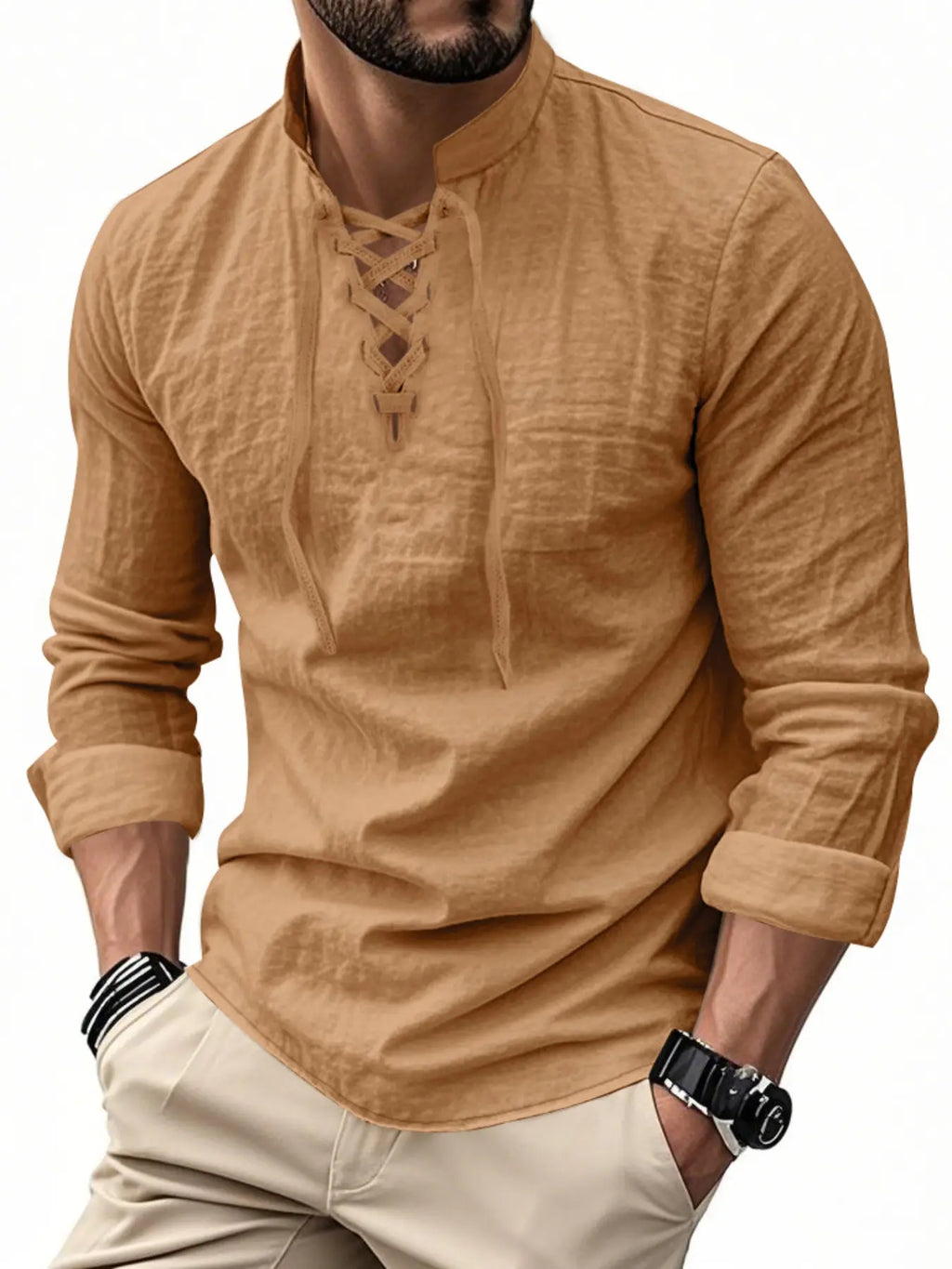 Valen Lace-Up Shirt