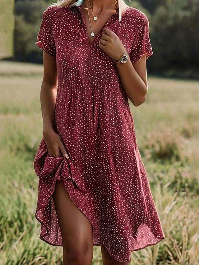 Maribel Women’s Button-Down Polka Dot Dress