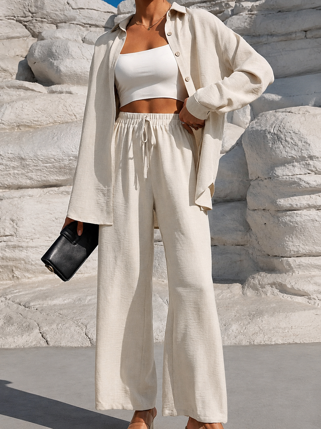 Coastal Linen Co-Ord Set