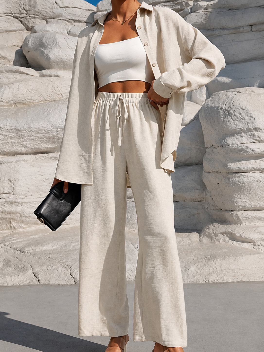 Coastal Linen Co-Ord Set
