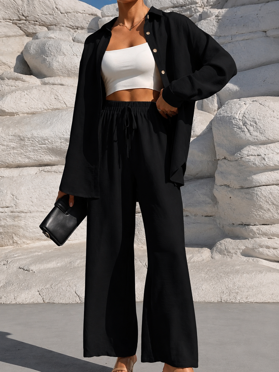 Coastal Linen Co-Ord Set