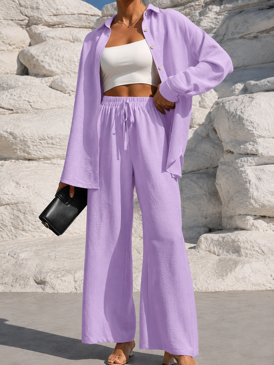 Coastal Linen Co-Ord Set
