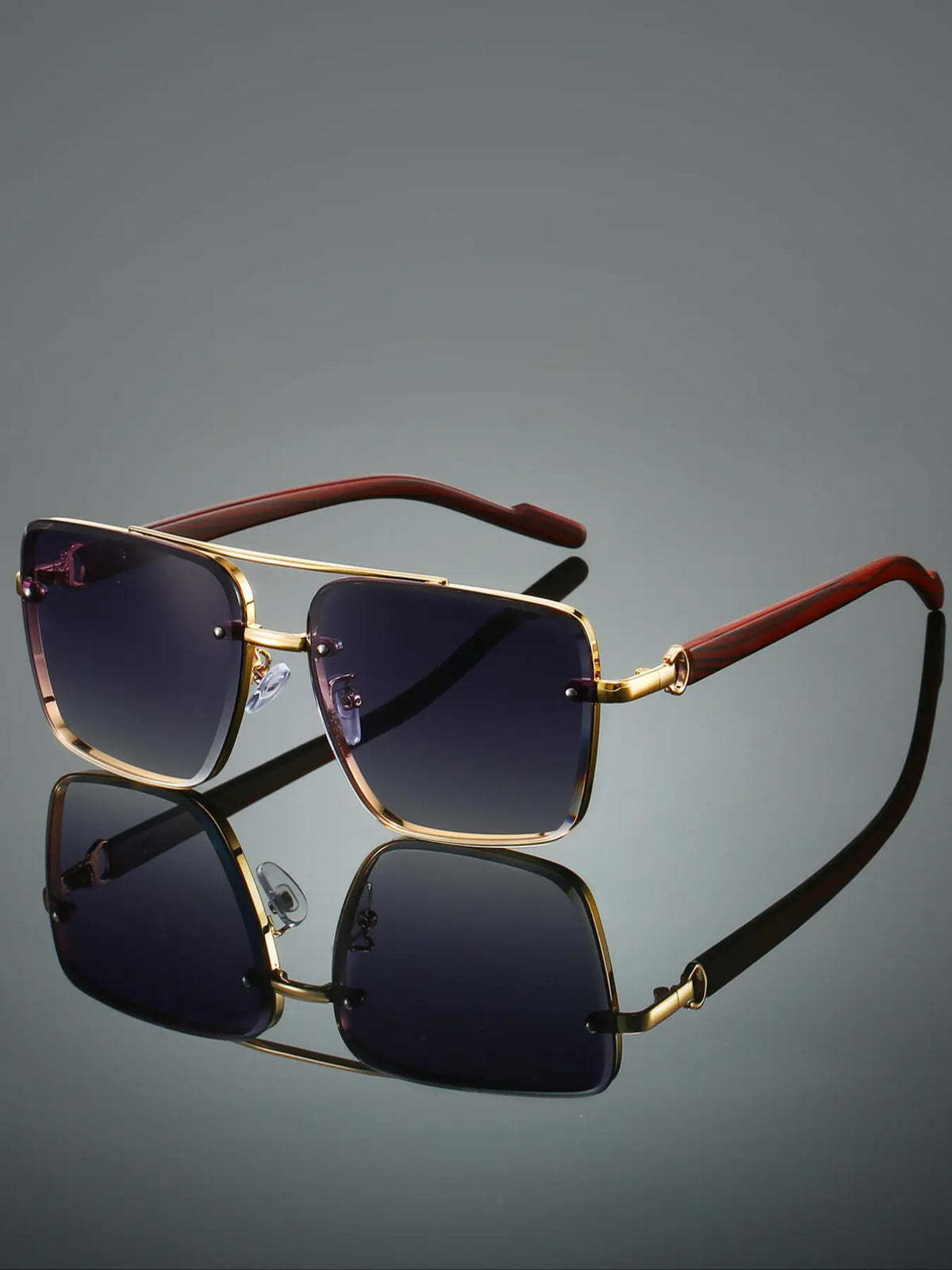 Stelano Rimless Square Sunglasses