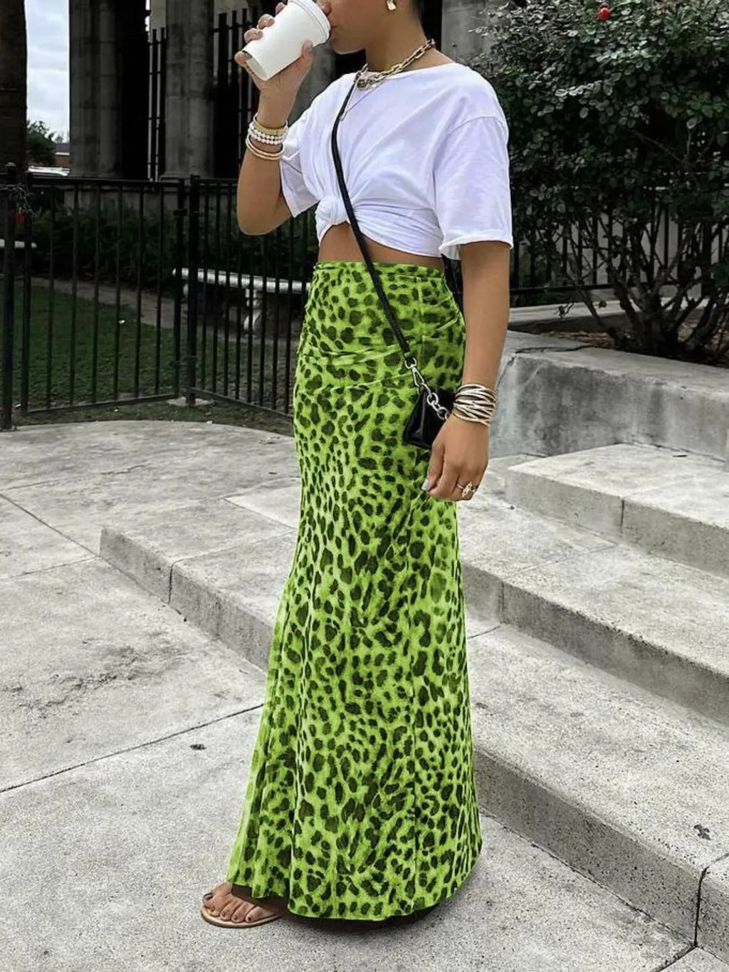 Leona Printed Maxi Skirt