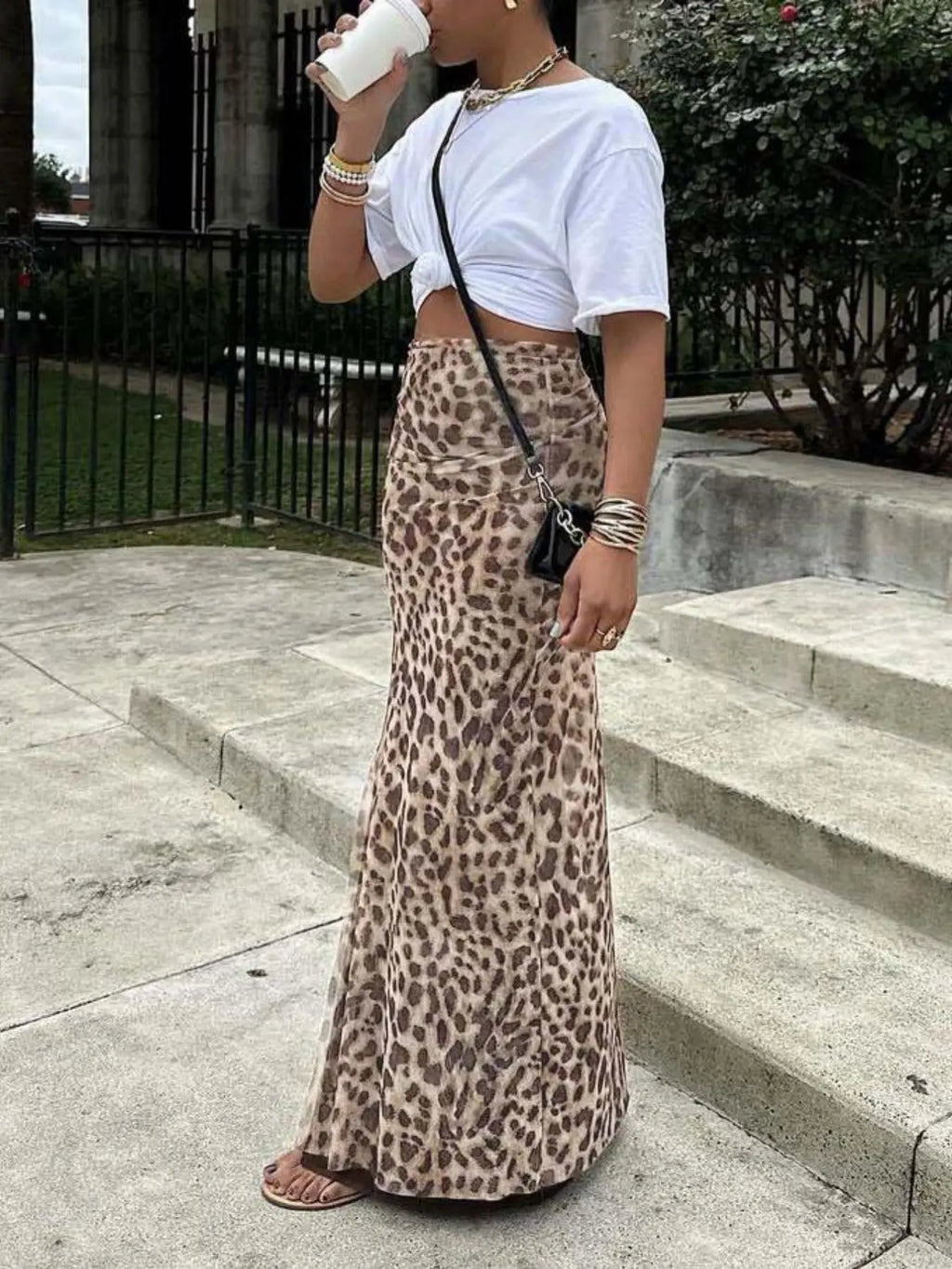 Leona Printed Maxi Skirt