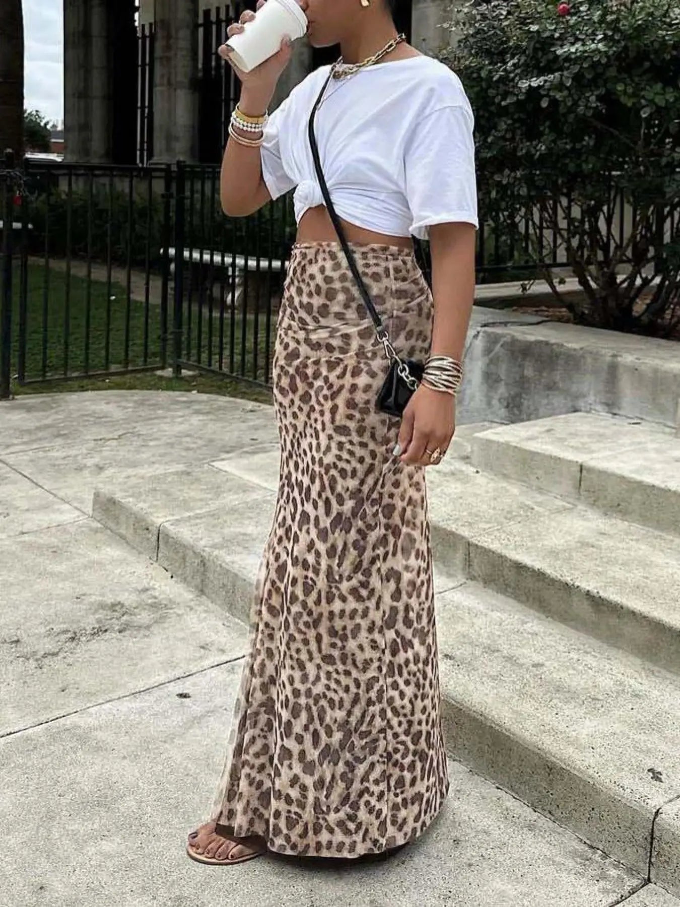 Leona Printed Maxi Skirt