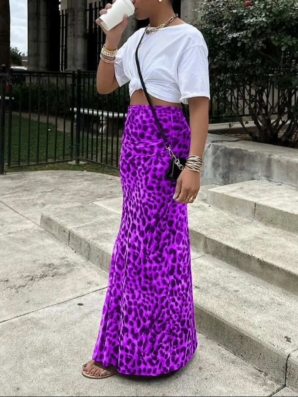 Leona Printed Maxi Skirt