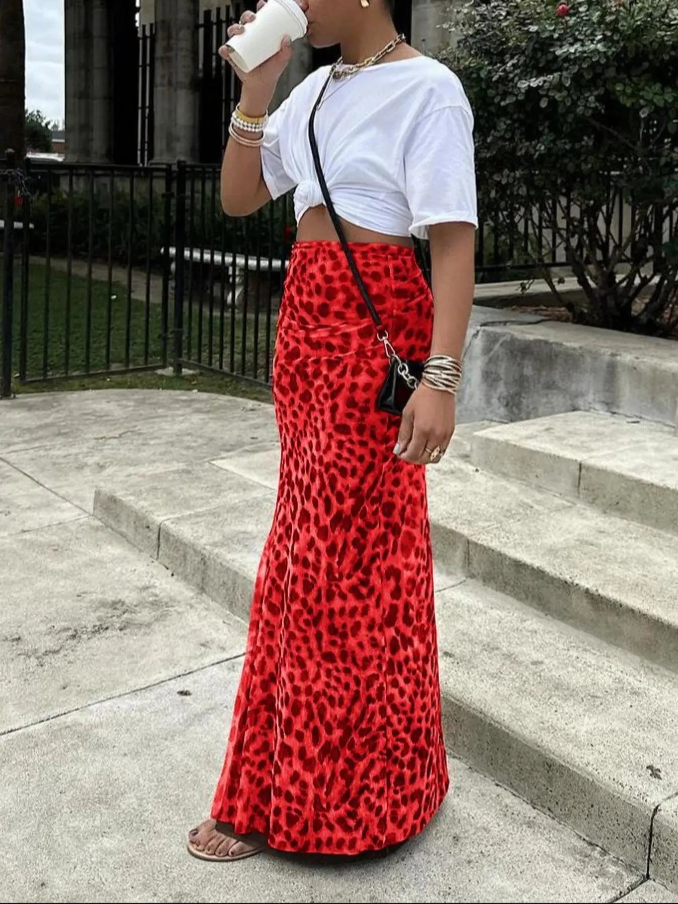 Leona Printed Maxi Skirt